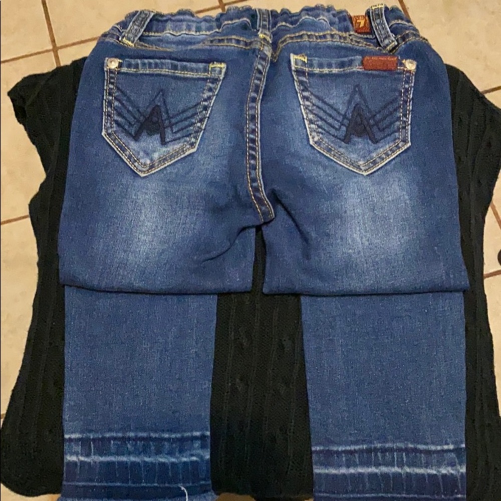 Girls 7 for All Mankind ankle Jeans